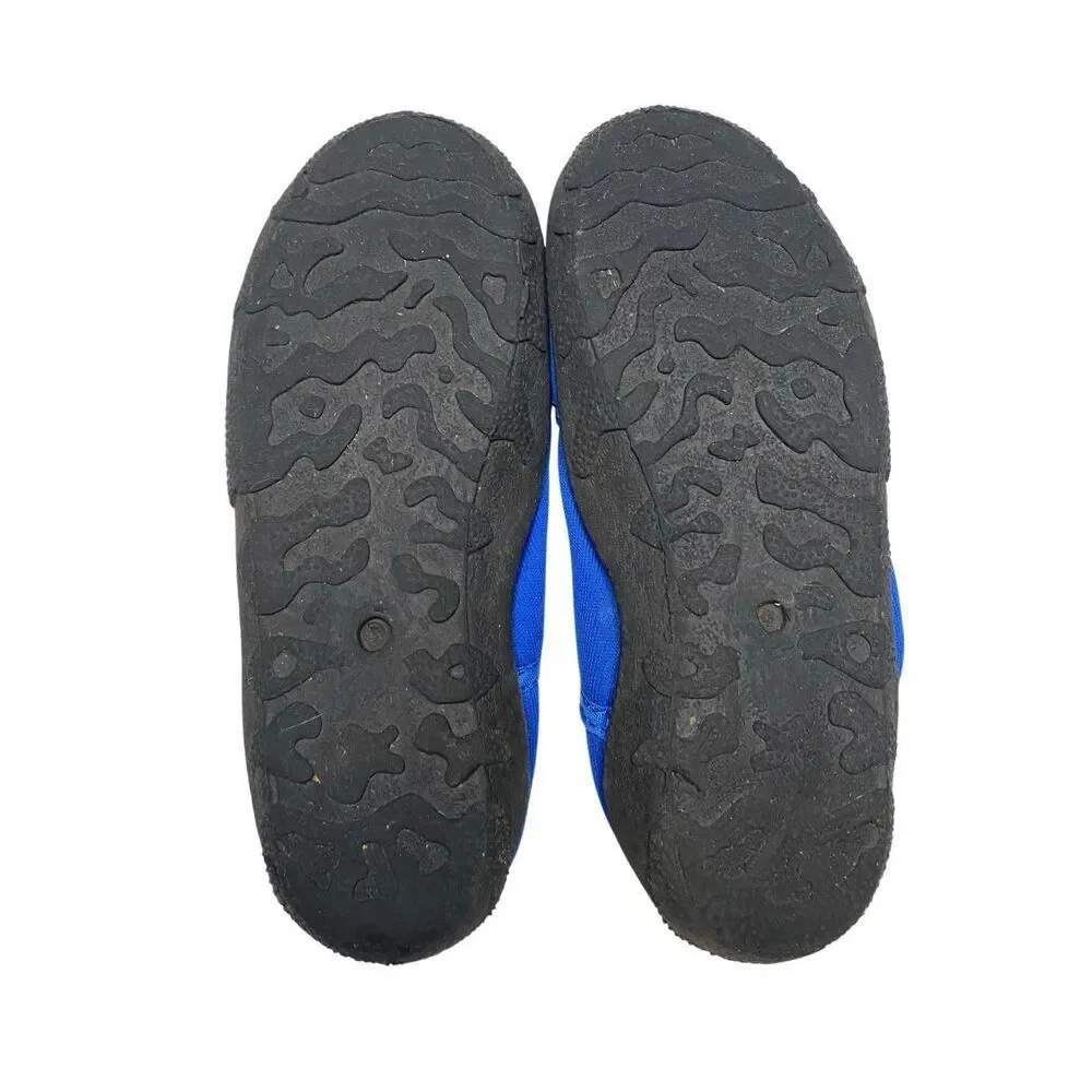 Blue Kids Water Shoes Slip On Aqua Socks Beach Pool Boys Size 13 Vacation Travel